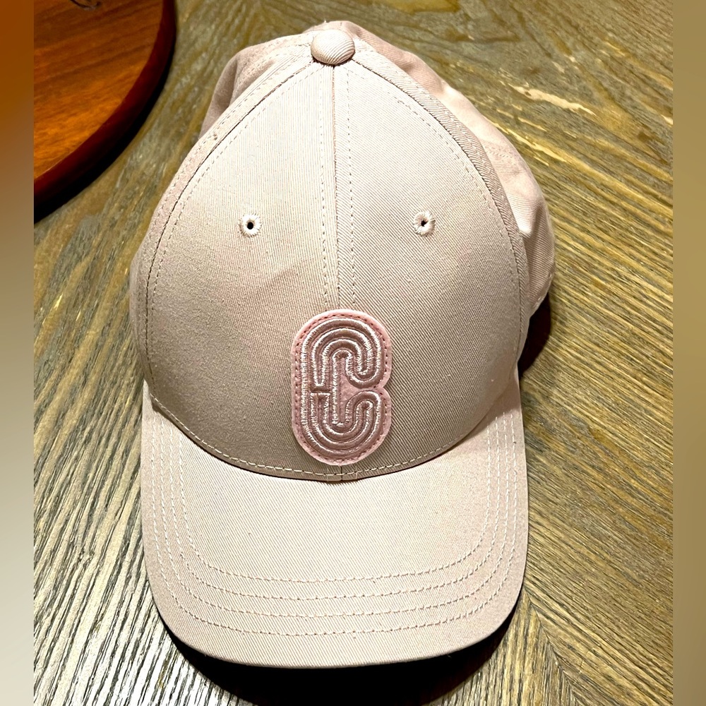Pink coach ball cap